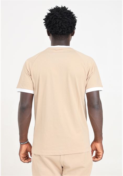 T-shirt a manica corta Adicolor Classics 3-Stripes beige da uomo ADIDAS ORIGINALS | IZ2366.